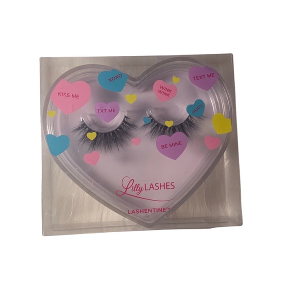Lilly Lashes Faux 3D Full Mink Miami Lashentine False Eyelashes LV5 Black - Picture 1 of 4